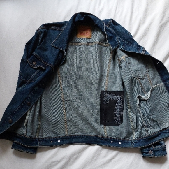 Men's Blue Denim Jacket - Picture 4 of 6